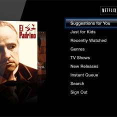 Skärmdump: Netflix på Apple TV