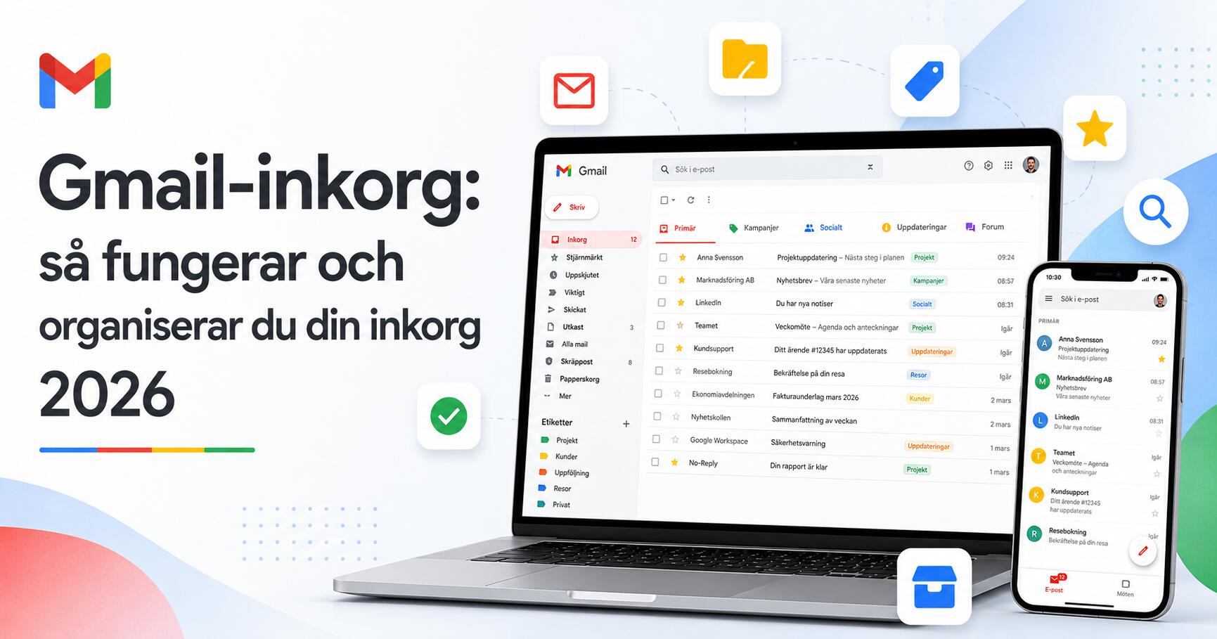 Gmail-inkorg: så fungerar och organiserar du din inkorg