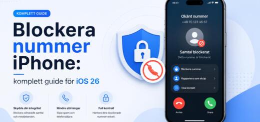 Blockera nummer iPhone: komplett guide för iOS 26