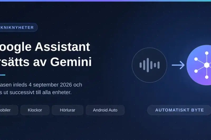 Google Assistant ersätts av Gemini – det här gäller