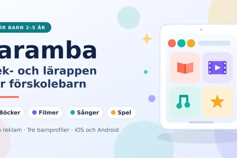 Jaramba – lek- och lärappen för förskolebarn