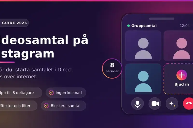 Videosamtal på Instagram – så gör du