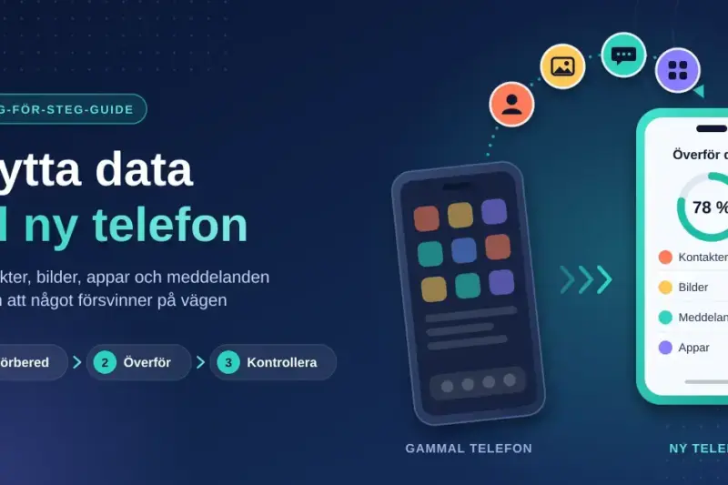 Flytta data till ny telefon – så gör du steg för steg